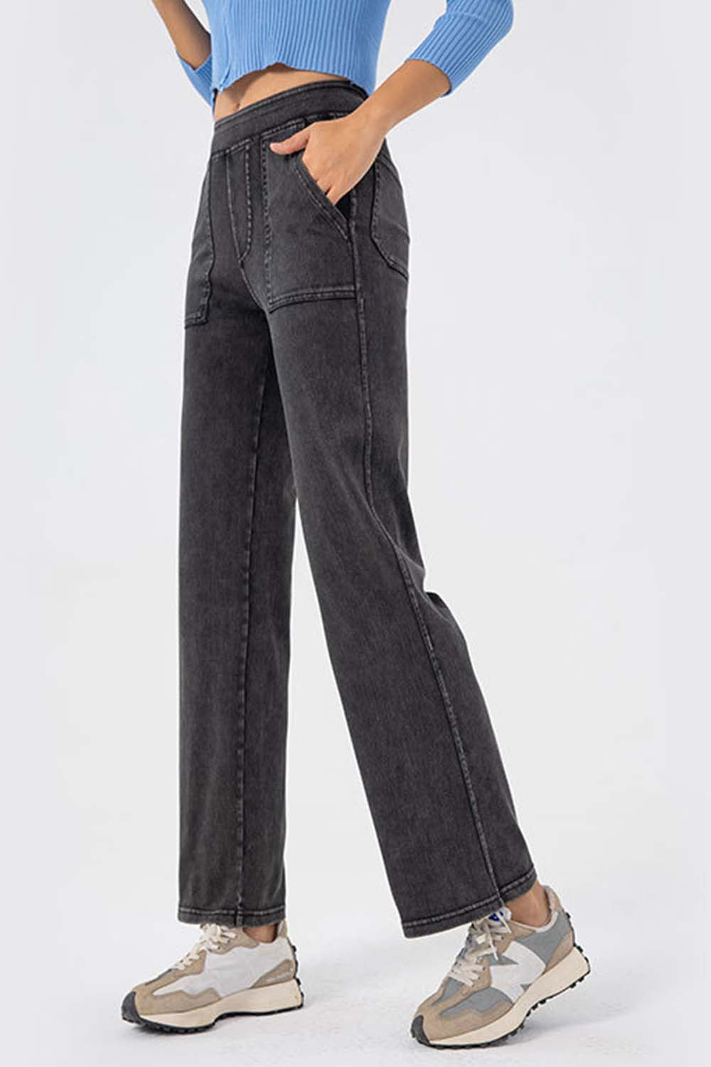 Pocketed Long Jeans - felvior