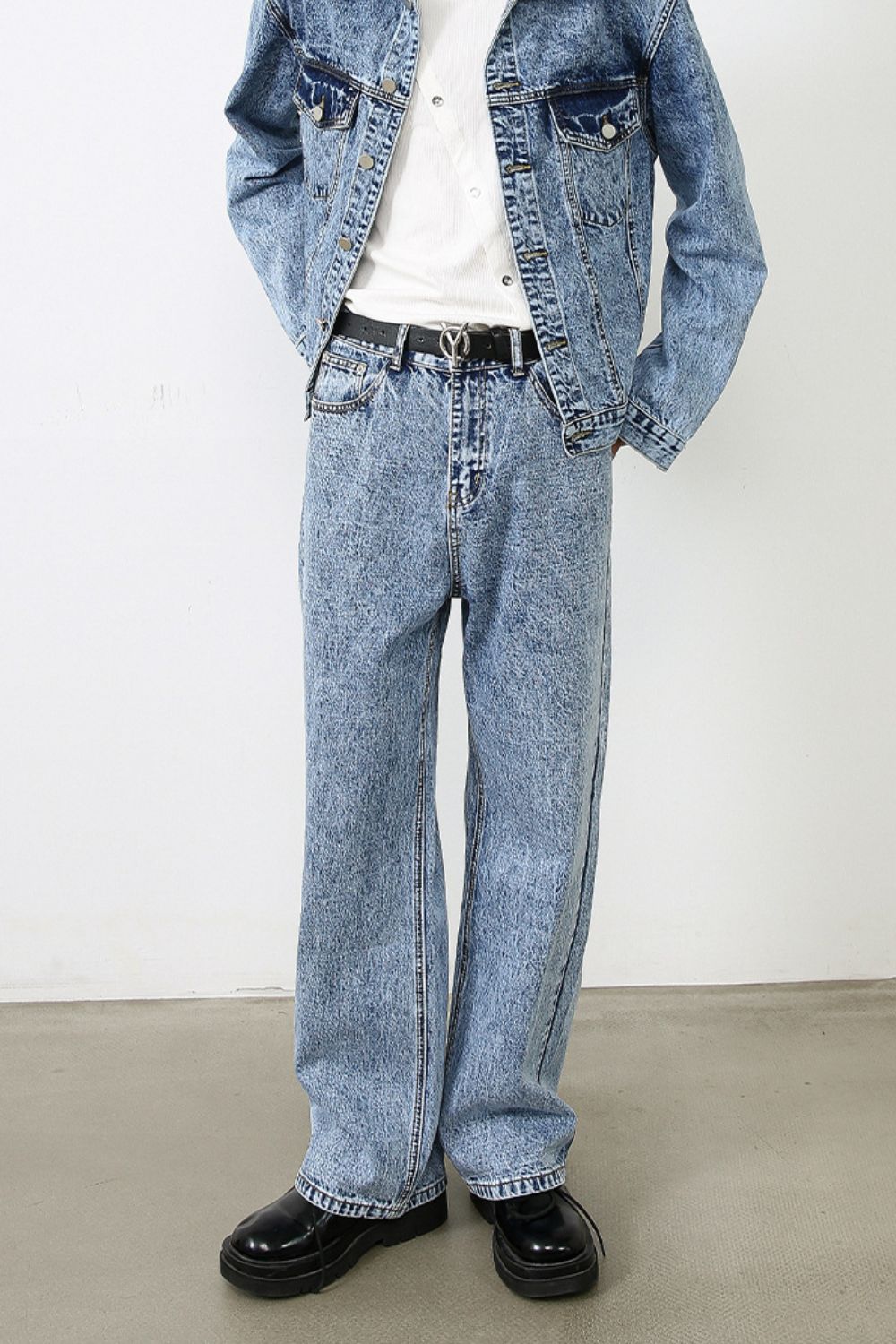 Men's Straight Leg Jeans - felvior