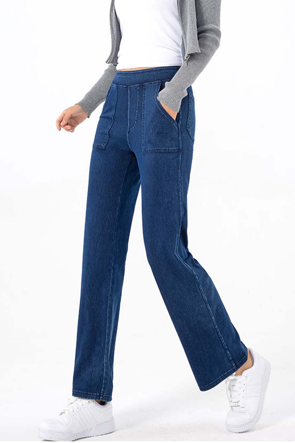 Pocketed Long Jeans - felvior