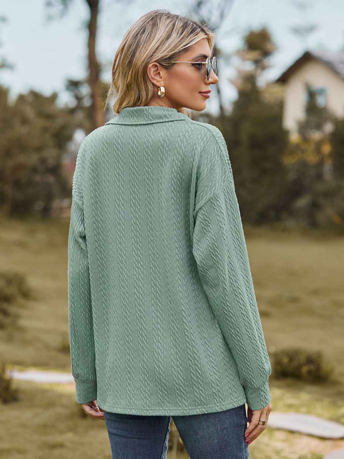 Johnny Collar Long Sleeve Top Secondary image