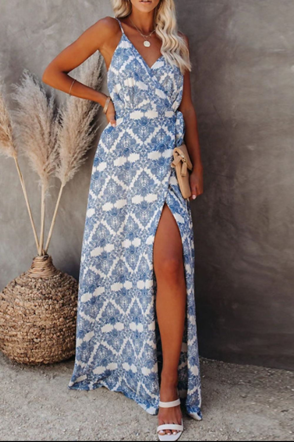 Printed Tied Maxi Cami Dress Zweitbild