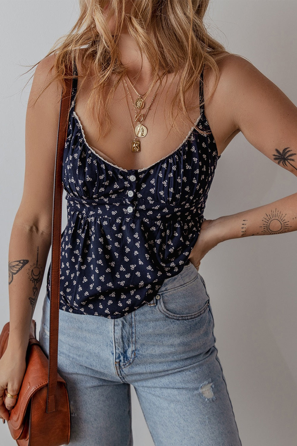 Tied Printed Cami - felvior