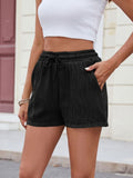 Florira Texture Drawstring Shorts - felvior