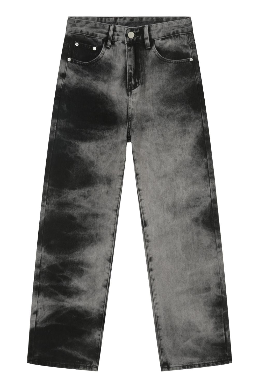 Men's Tie Dye Baggy Jeans with Pockets