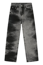 Men's Tie Dye Baggy Jeans with Pockets