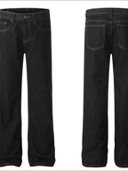 Men's Straight Leg Jeans with Pockets