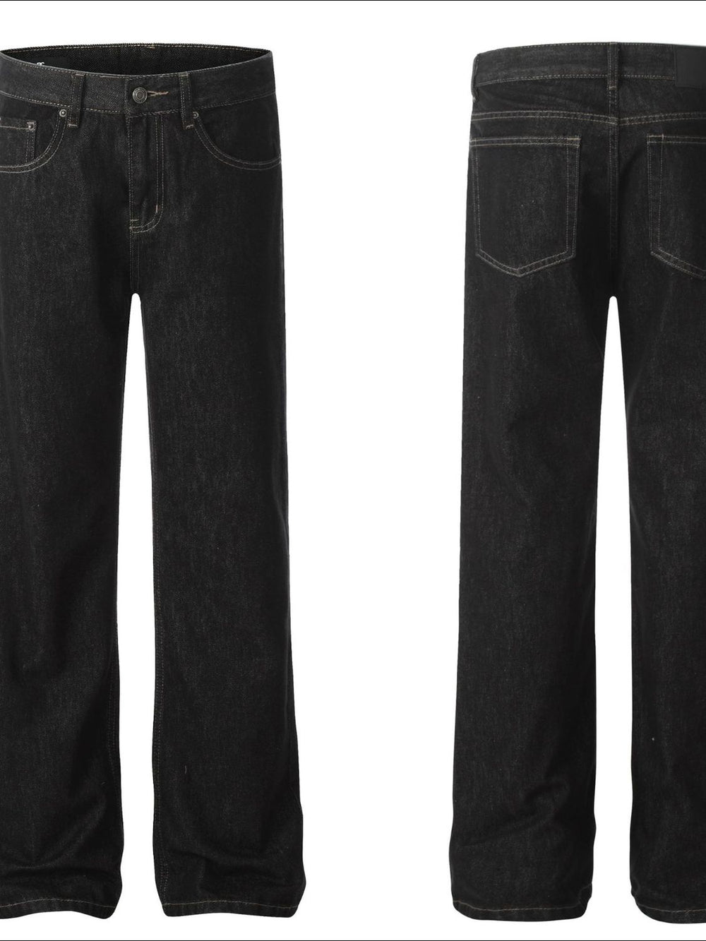 Men's Straight Leg Jeans with Pockets