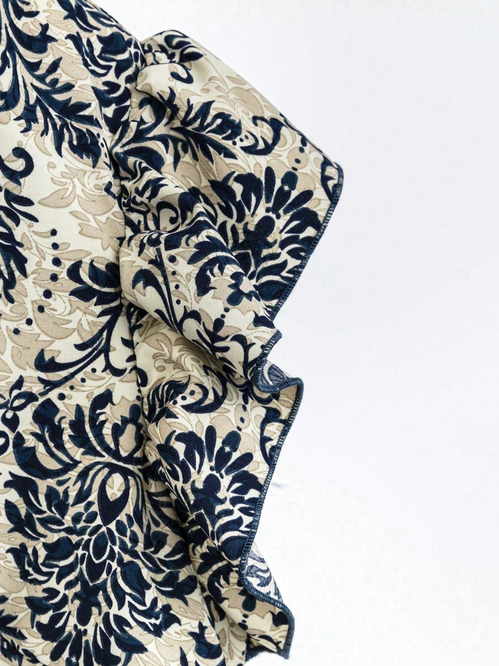 Printed Ruffled Cap Sleeve Top and Pants Set