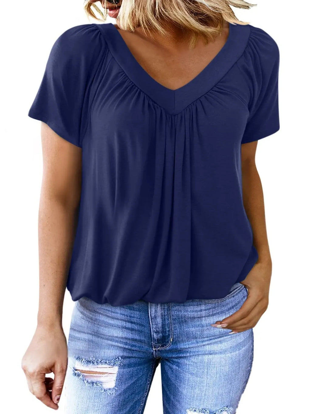 V-Neck Short Sleeve T-Shirt