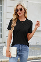 Round Neck Short Sleeve T-Shirt
