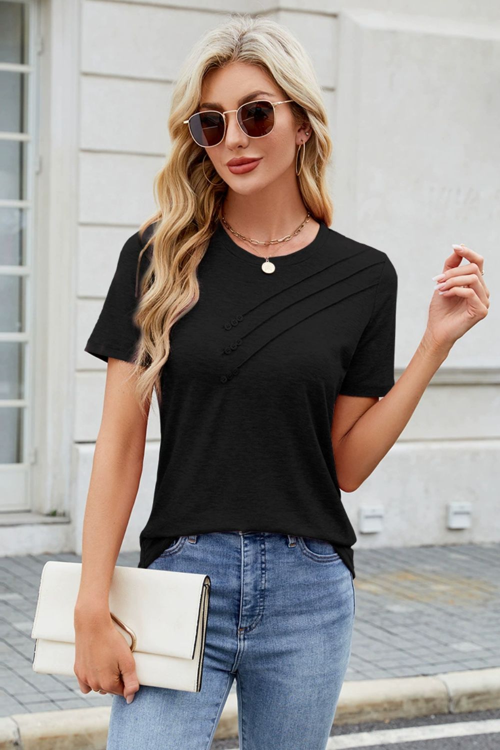 Round Neck Short Sleeve T-Shirt