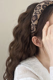 Leopard Polyester Wide Headband - felvior