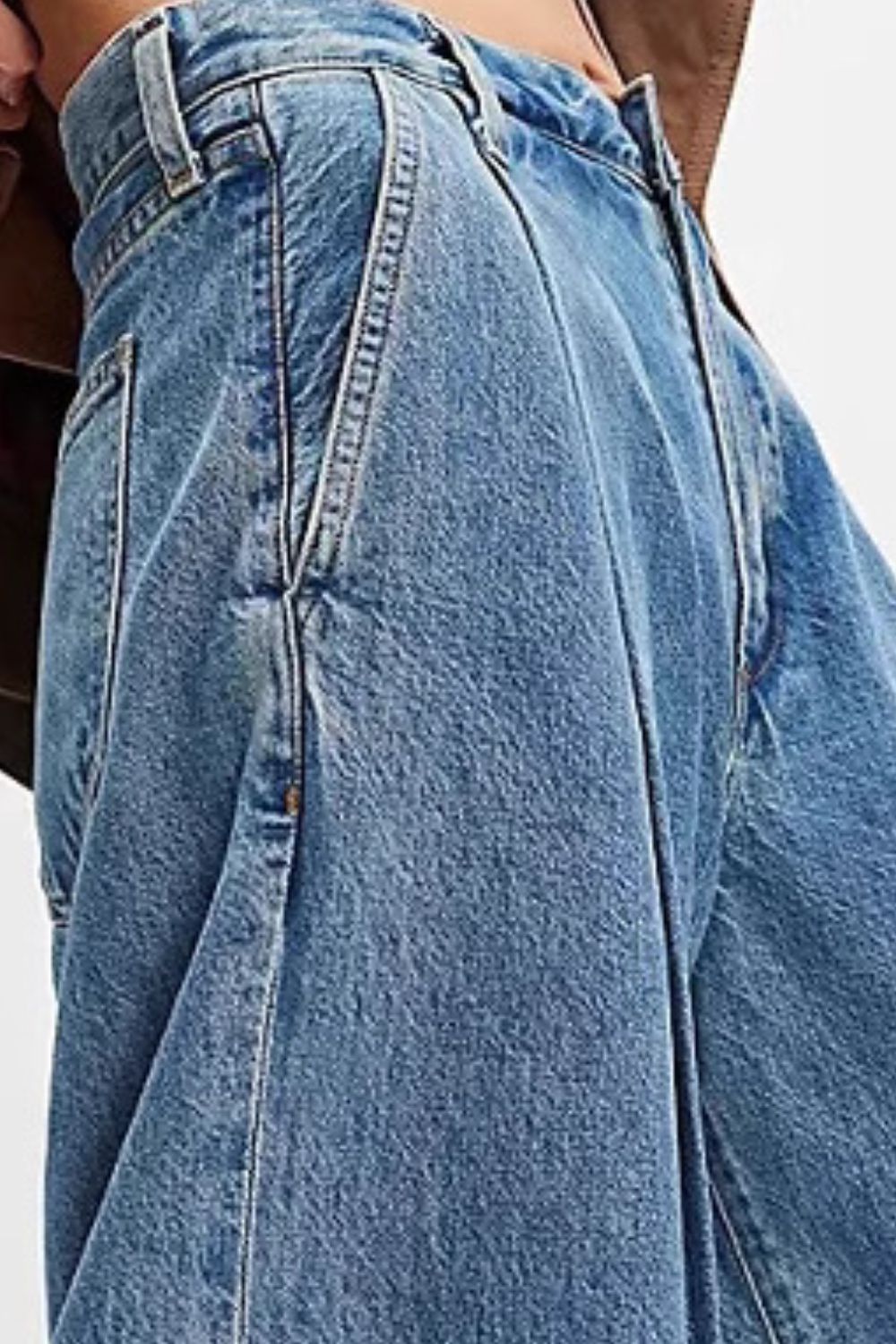 Wide Leg Jeans with Pockets - felvior