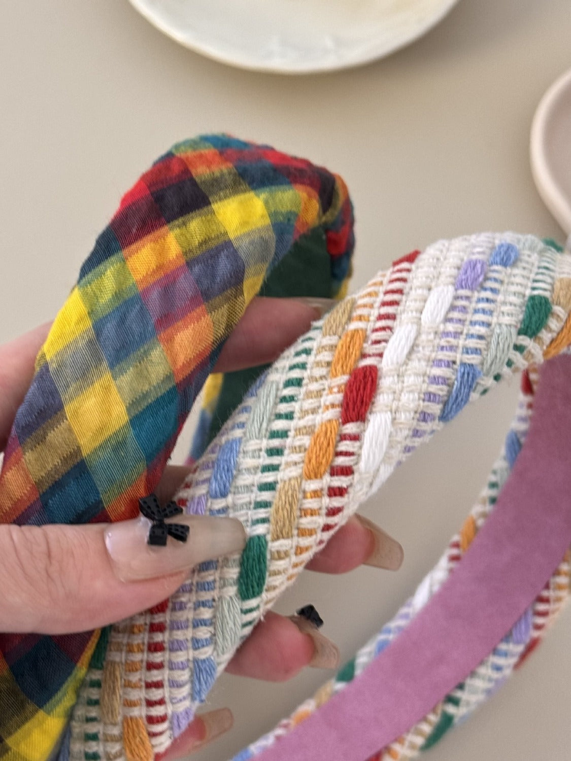 Colorful Polyester Hair Headband - felvior