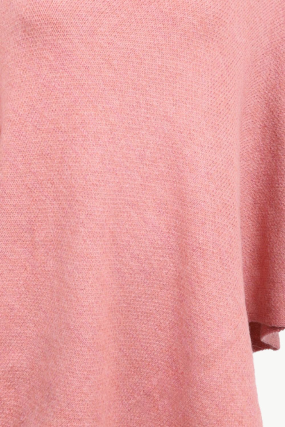 Turtleneck Buttoned Poncho - felvior