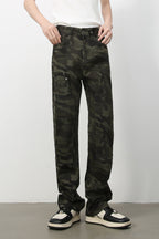 Men's Camouflage Straight Leg Cargo Jeans