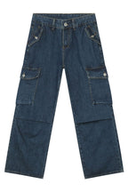 Men's Baggy Jeans with Cargo Pockets