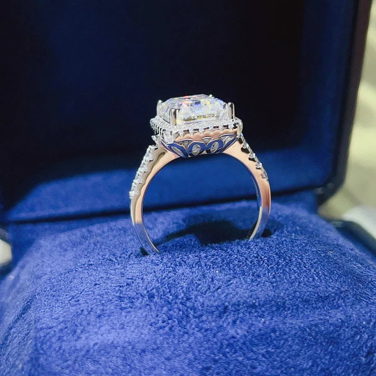 5 Carat Moissanite 925 Sterling Silver Ring - felvior