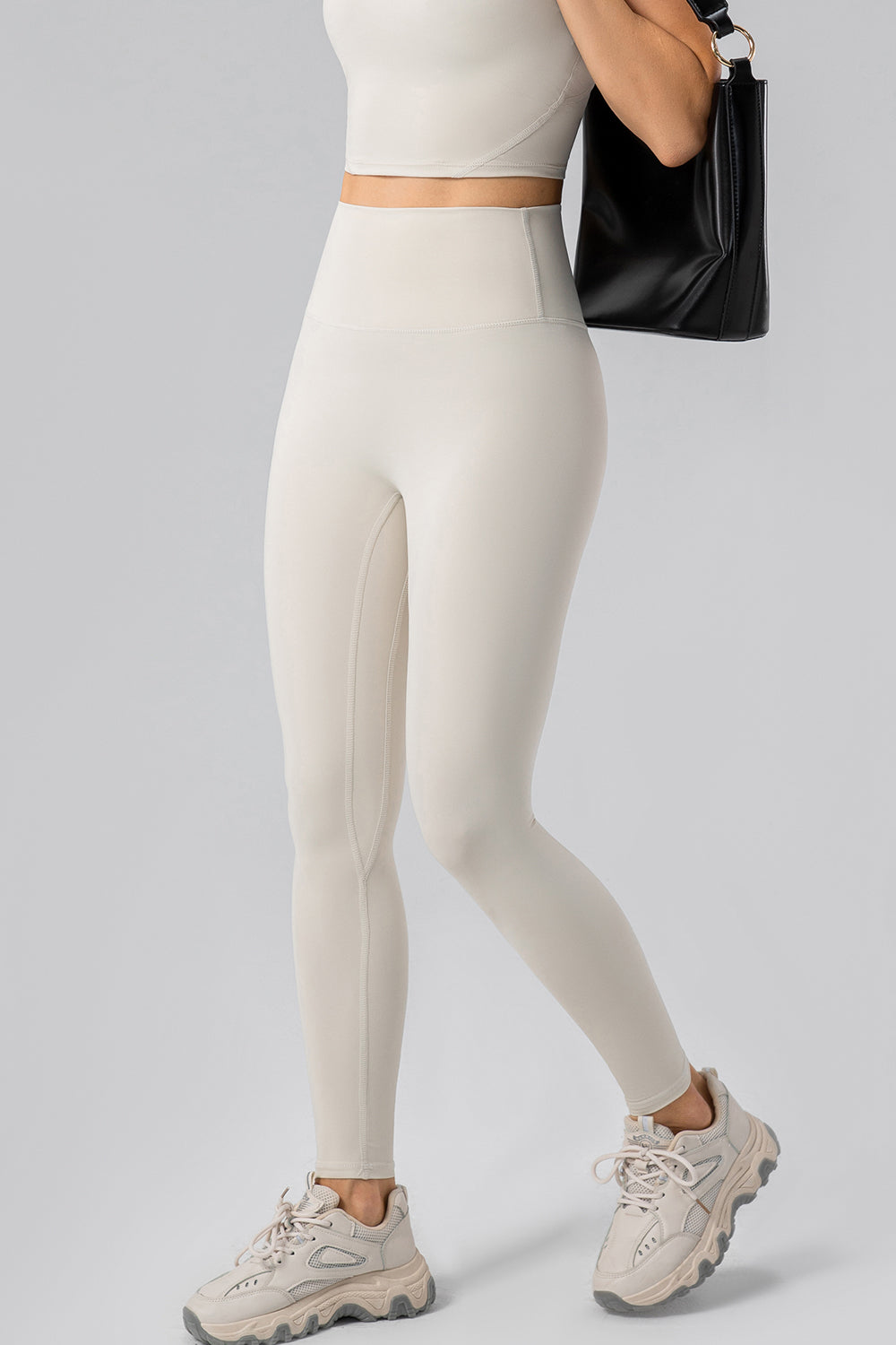 High Waist Wide Waistband Active Leggings - felvior