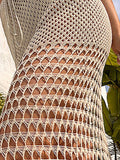 Tied Hollow Out Cover-Up Skirt - felvior