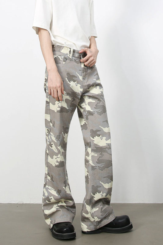 Men's Camouflage Jeans with Pockets - felvior