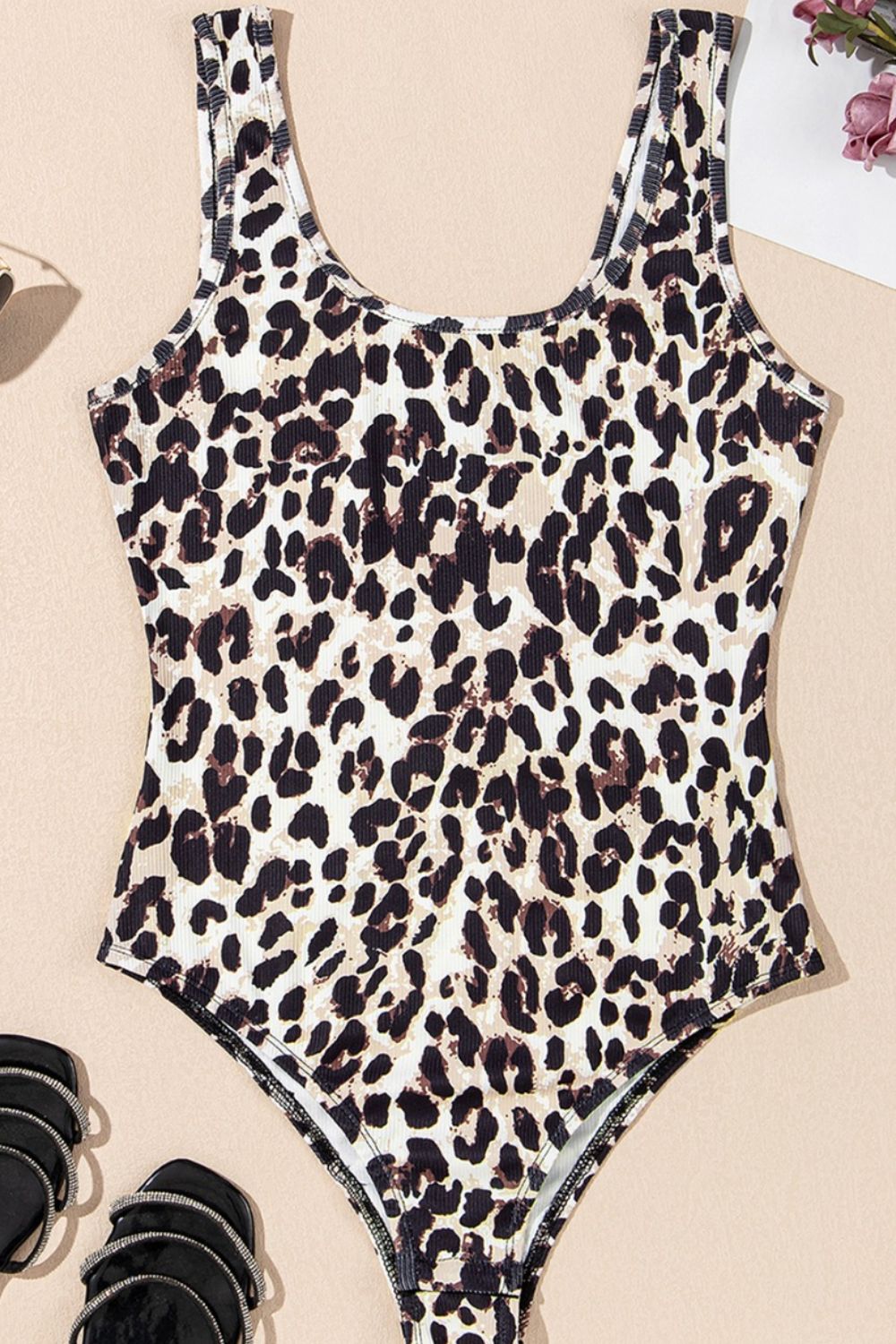 Leopard Sleeveless Bodysuit