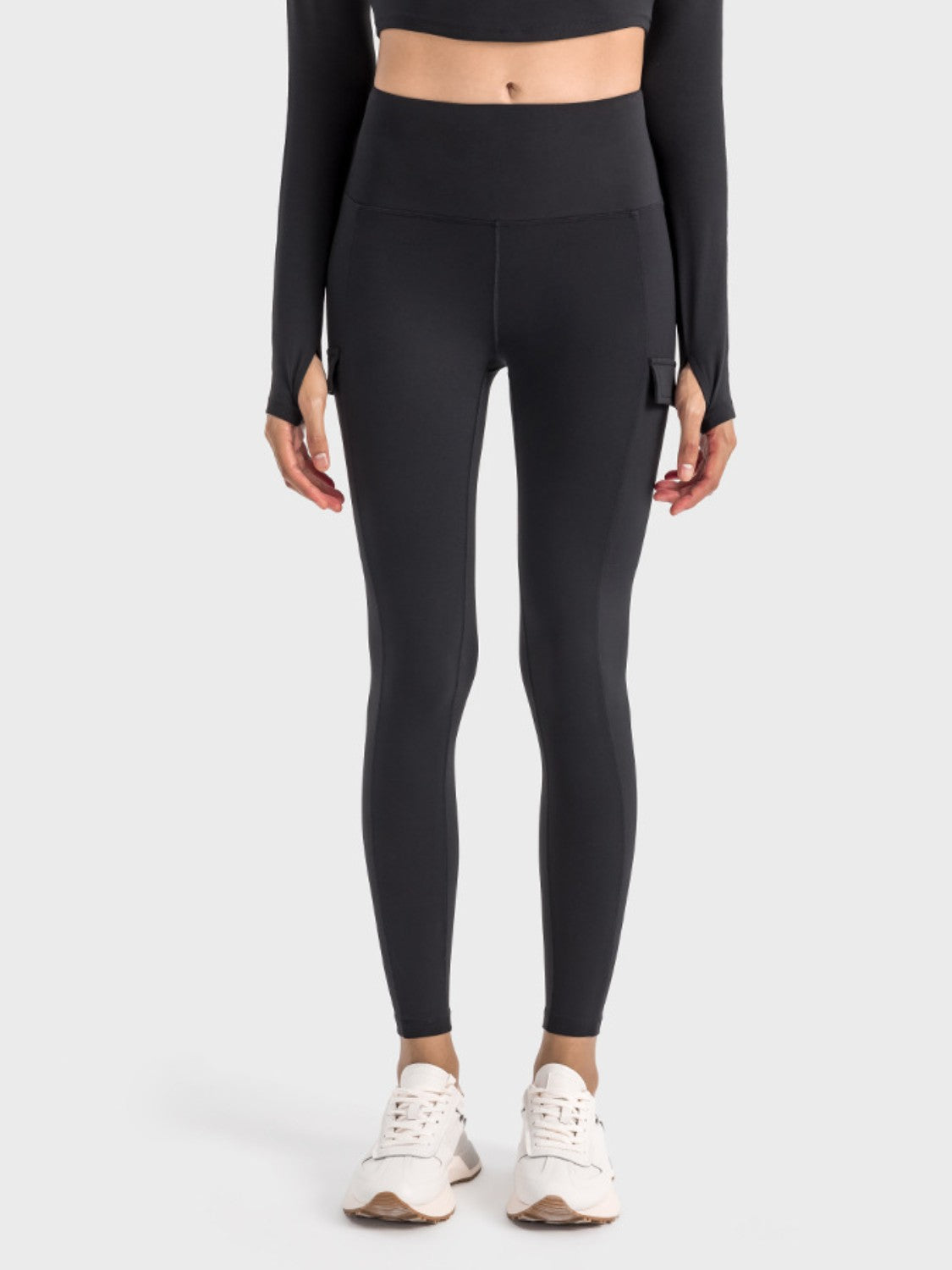 Millennia Wide Waistband Sports Leggings - felvior