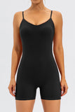 Spaghetti Strap Round Neck Romper - felvior