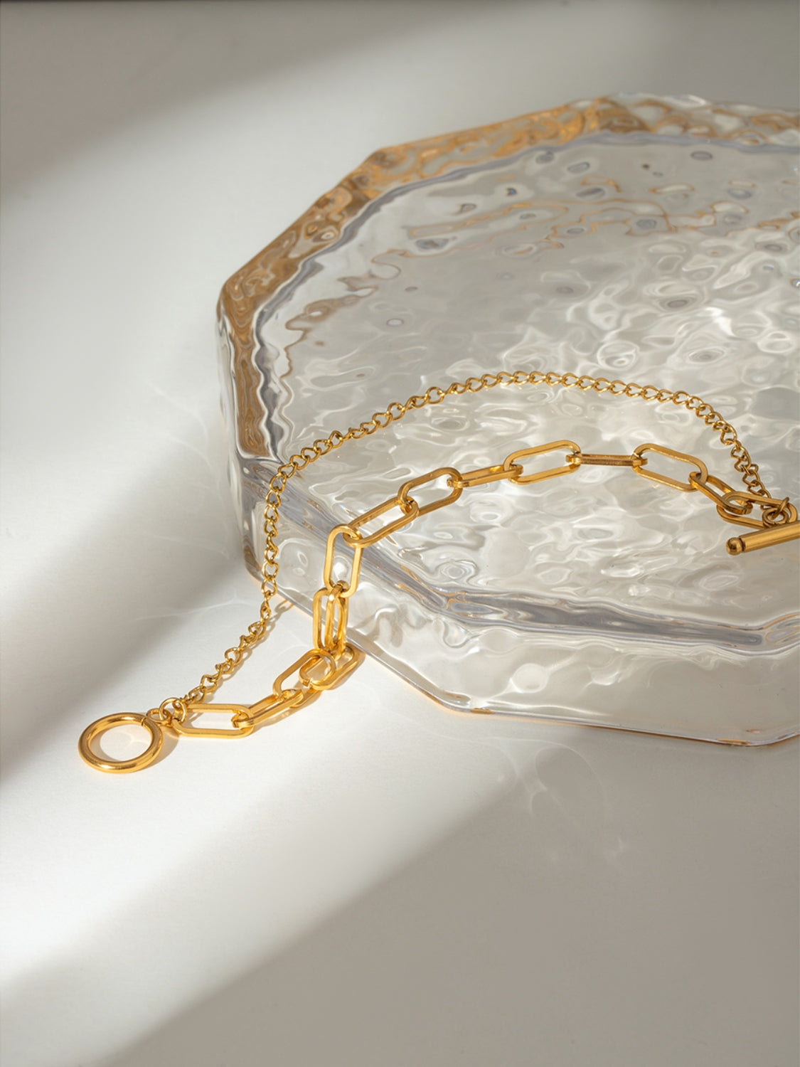 18K Gold-Plated Stainless Steel Chain Bracelet - felvior