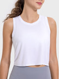 Millennia Drawstring Cutout Round Neck Active Tank - felvior