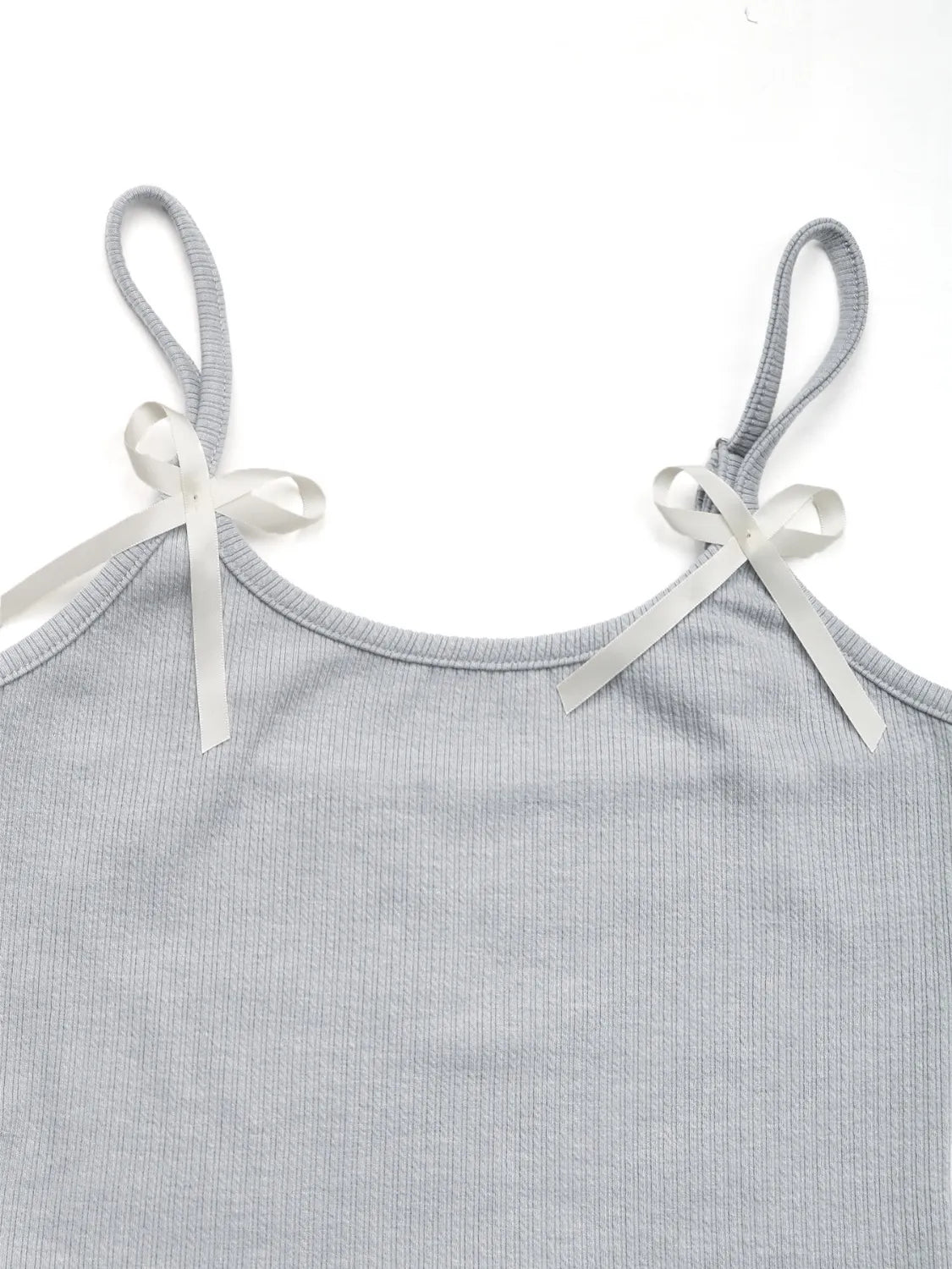 Asymmetrical Bow Cami and Skirt Set - felvior