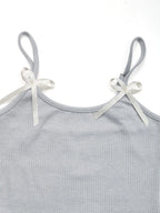 Asymmetrical Bow Cami and Skirt Set