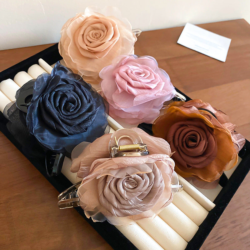 Flower Acrylic Hair Claw Clip - felvior