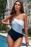 Full Size Cutout Color Block Sleeveless One-Piece Swimwear - felvior
