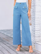 High Waist Wide Leg Pants