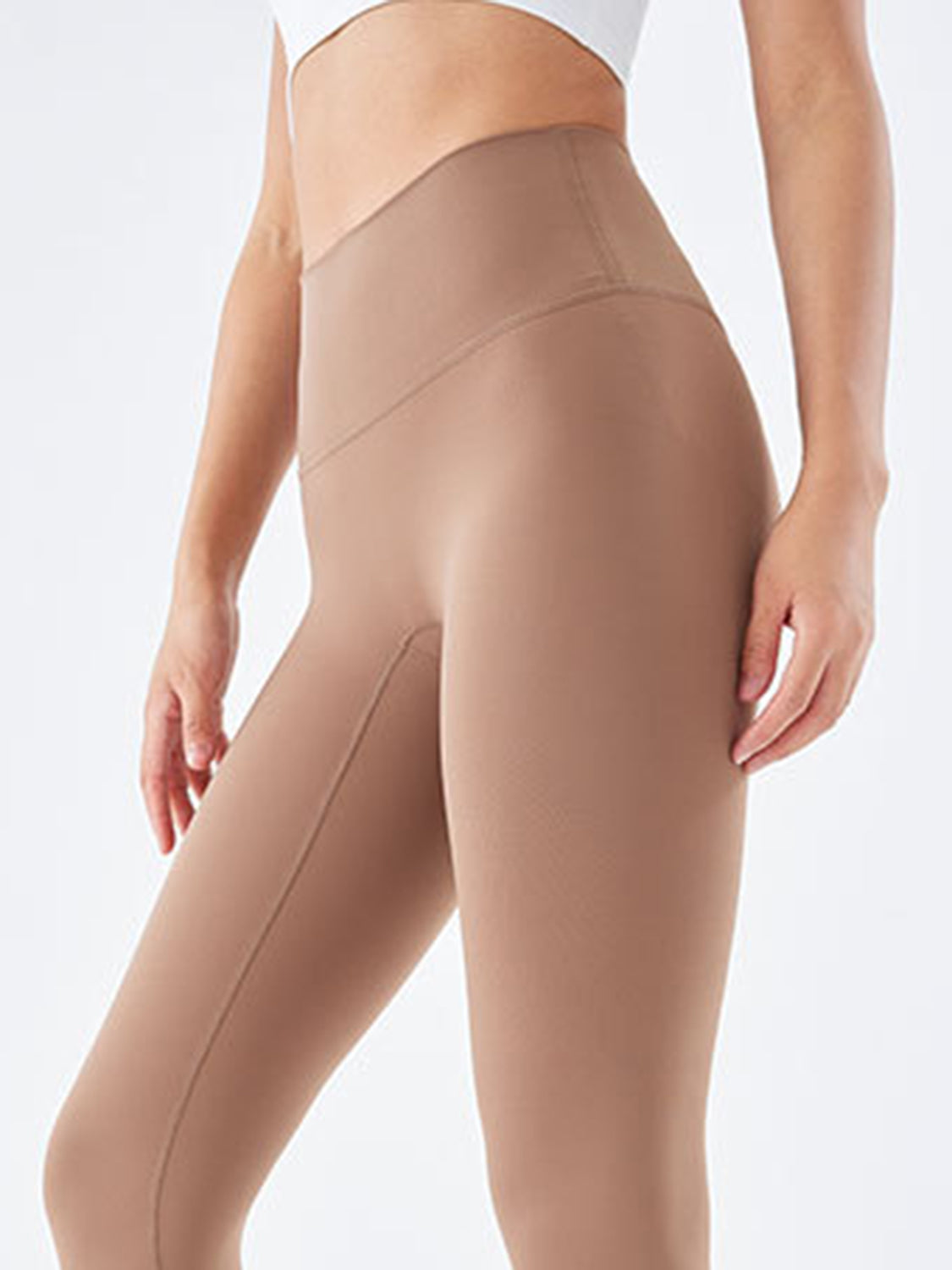 Wide Waistband Sports Leggings - felvior