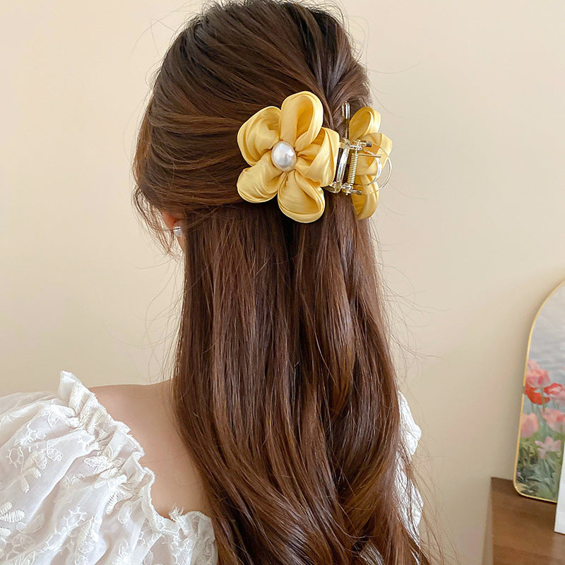 Flower Acrylic Hair Claw Clip - felvior