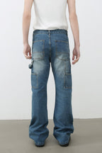 Men's Distressed Baggy Jeans
