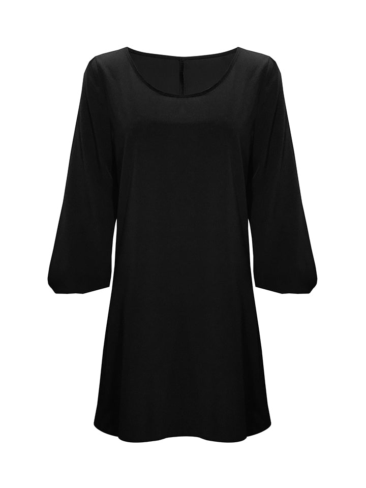 Cutout Long Sleeve Round Neck Dress - felvior
