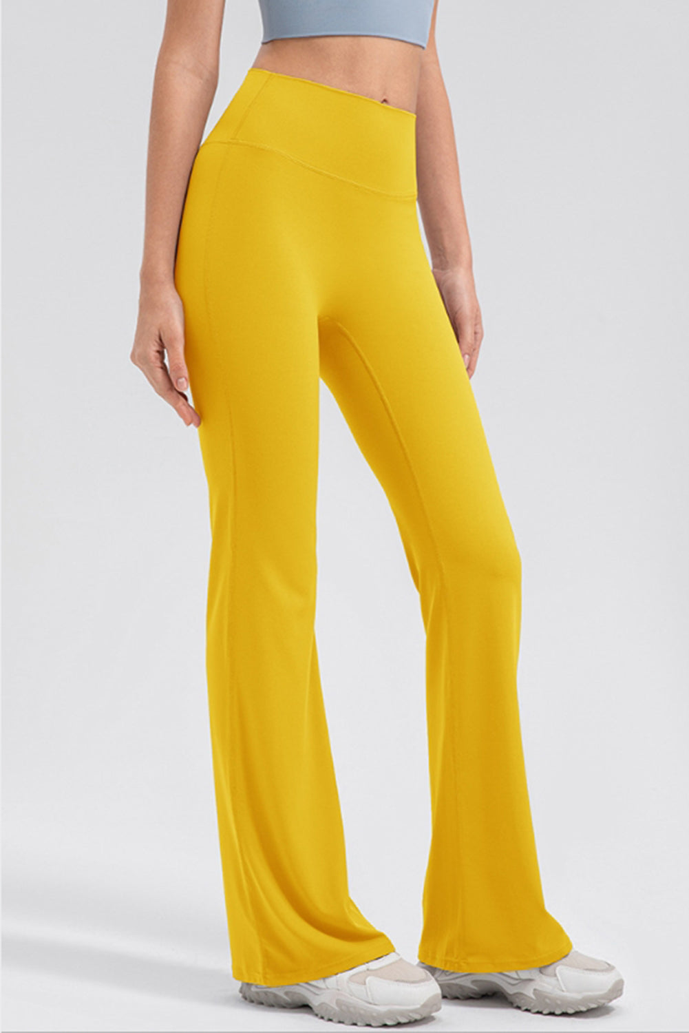 High Waist Straight Active Pants - felvior