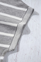 Striped Short Sleeve Knit Top