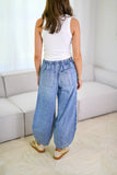 Drawstring Jeans with Pockets - felvior