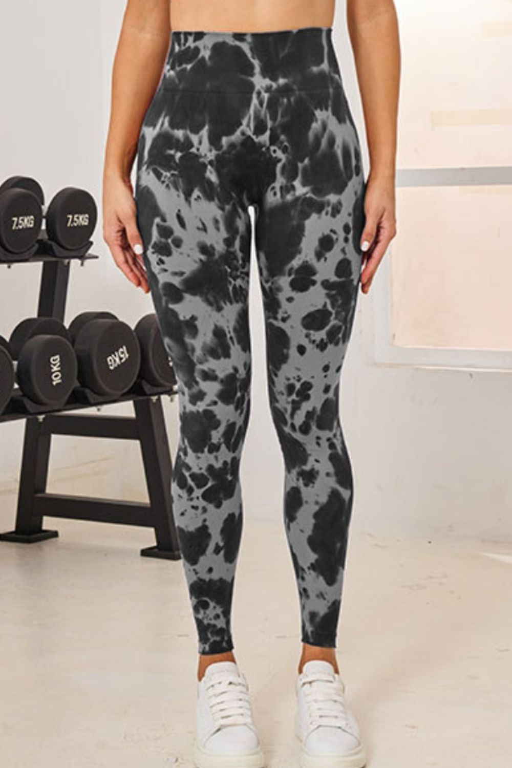 Tie-Dye High Waist Active Leggings - felvior