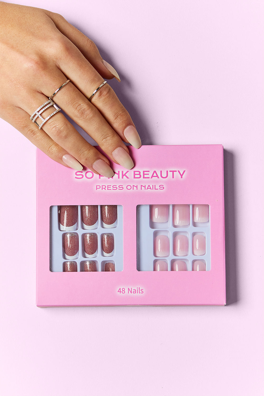 SO PINK BEAUTY Press On Nails 2 Packs - felvior