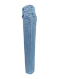 Faux Layered High Waist Jeans - felvior