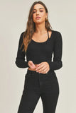 MABLE Long Sleeve Crop Sweater Top and Inner Bra Set - felvior