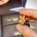 2 Carat Moissanite 925 Sterling Silver Ring - felvior