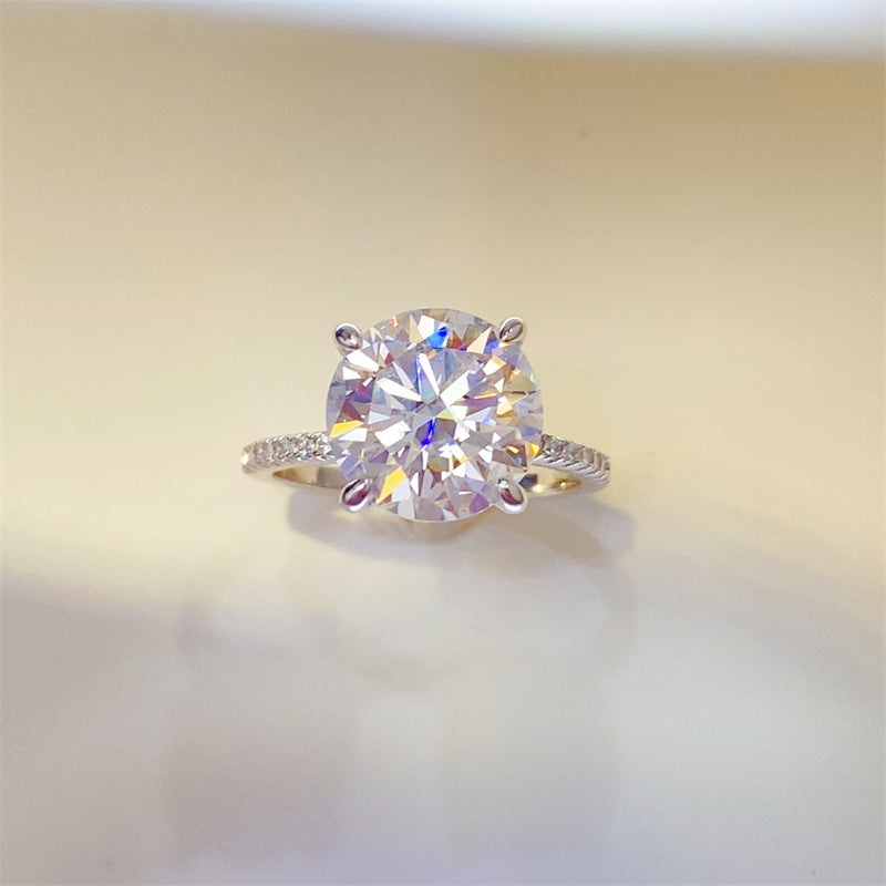5 Carat Moissanite 925 Sterling Silver Ring - felvior