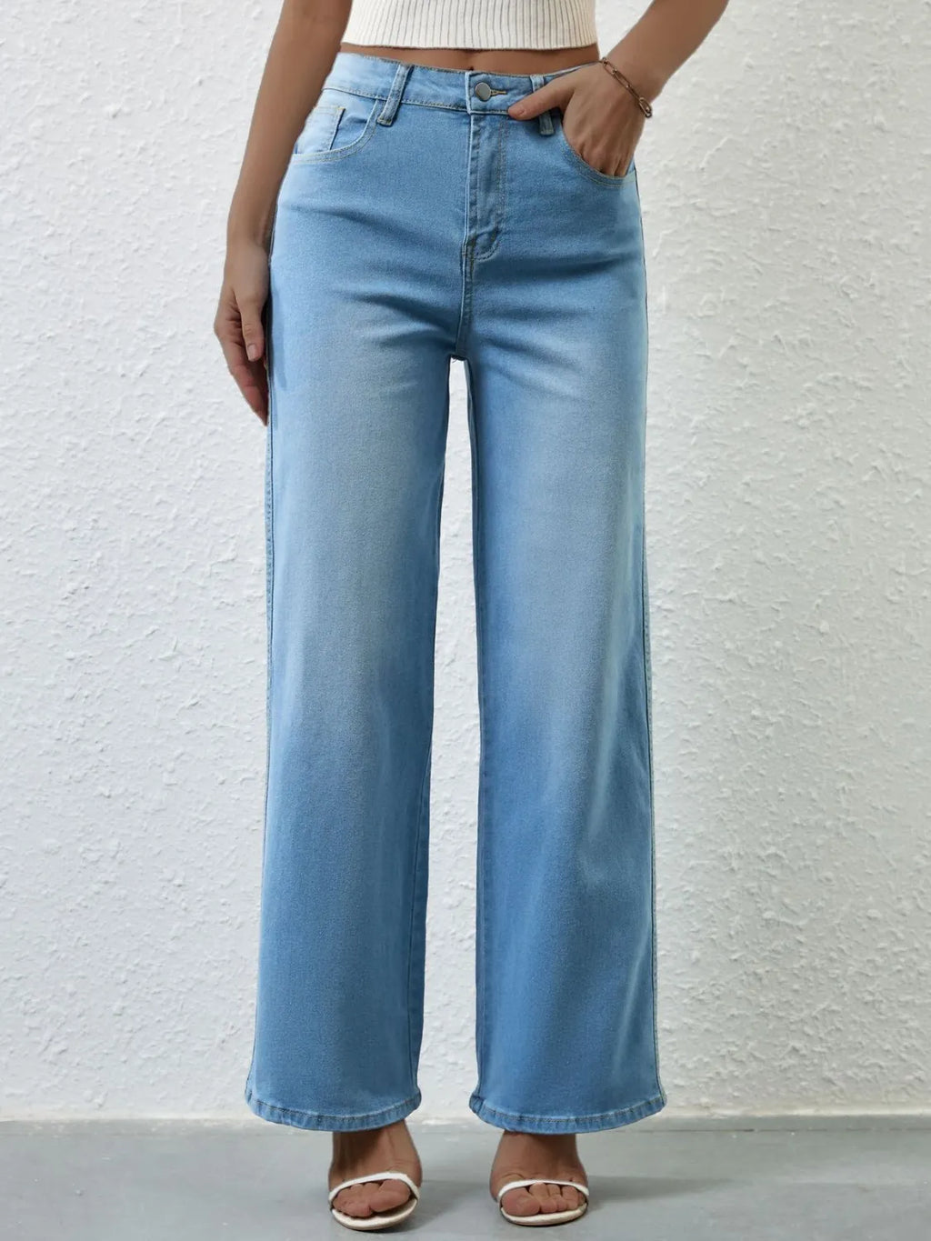 High Rise Wide Leg Jeans