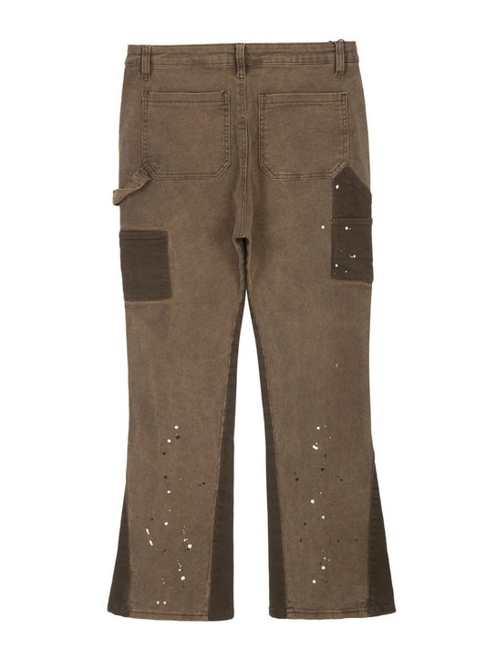 Men's Color Block Jeans with Pockets - felvior